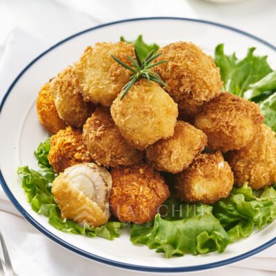 Fried scallops